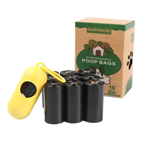 A generation of pet garbage bags degradable pick-up with dispenser dog excrement bags 10 rolls EPI dog bag manufacturers