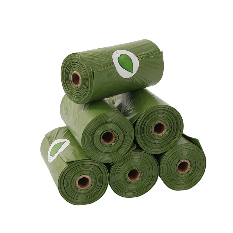 A generation of pet garbage bags degradable pick-up with dispenser dog excrement bags 10 rolls EPI dog bag manufacturers