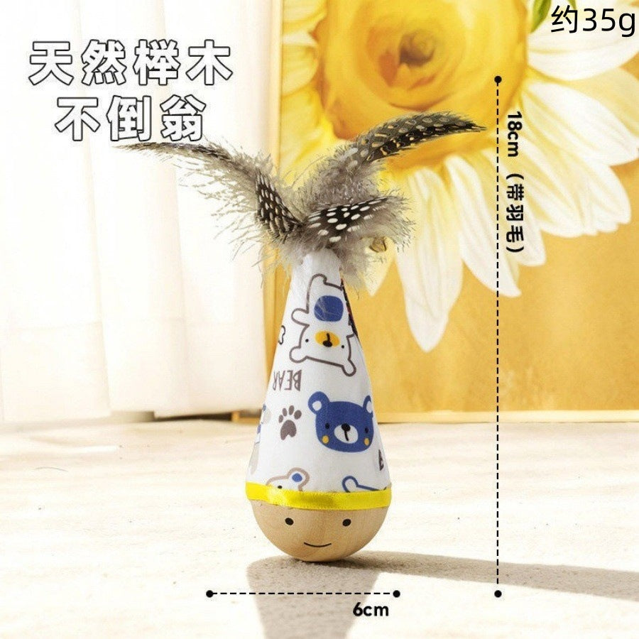 Self-Entertaining Cat Toy, Boredom-Relief Gadget, Pet Supplies Manufacturer, Feather Cat Teaser Stick,